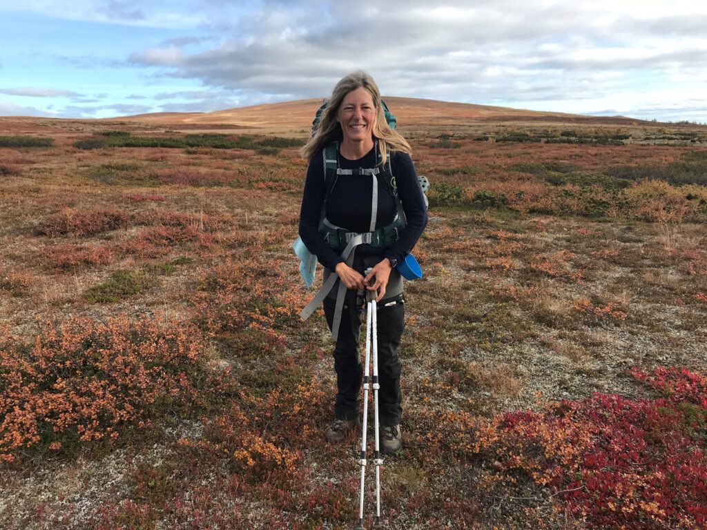 Veteran Kungsleden trekker, Charlotte Gore — Photo by Author